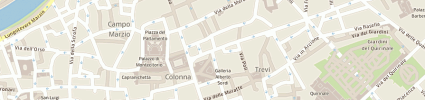 Mappa della impresa giamaica caffe' srl a ROMA