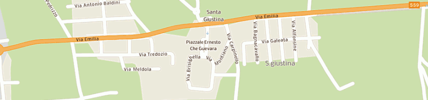 Mappa della impresa autotrasporti urbini roberto a RIMINI