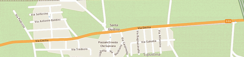 Mappa della impresa bar dei cacciatori di damiani marcella e c a RIMINI