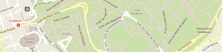 Mappa della impresa associazione sportiva centro ippico del galoppatoio di villa borghese a ROMA