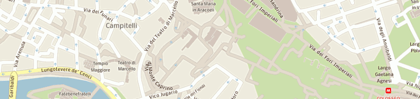 Mappa della impresa azzurra snc di montagna marina e c a ROMA