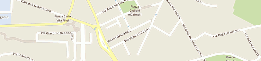 Mappa della impresa miligi alessandra e c a ROMA