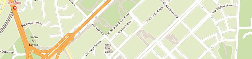 Mappa della impresa autorimessa barbana di angelici s e cutrone s a ROMA