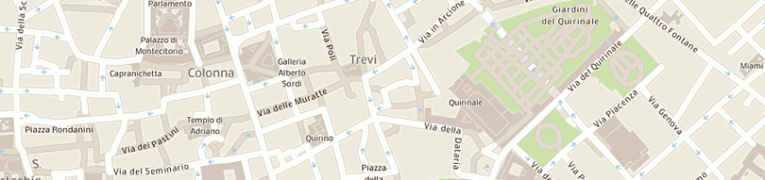 Mappa della impresa gruppo trevi hotels srl a ROMA