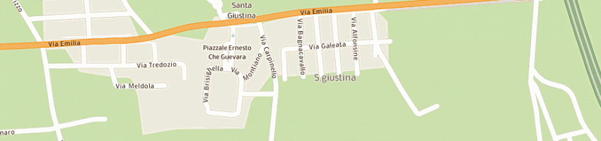 Mappa della impresa cisterni claudioed snc a RIMINI