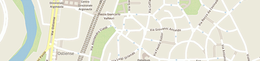Mappa della impresa tappezzeria loda di palmieri dante e c snc a ROMA