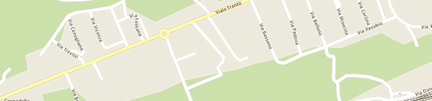 Mappa della impresa sognoflex di astolfi moreno e c sas a SACILE