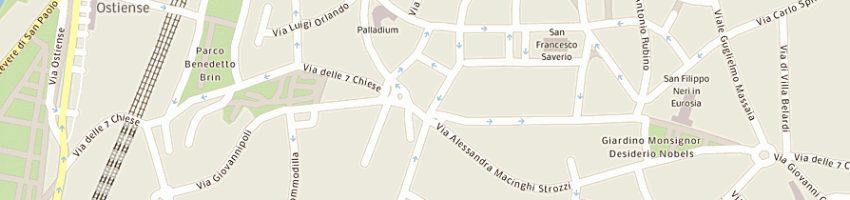 Mappa della impresa profumeria di spigariol vanna e c a ROMA