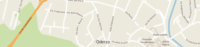 Mappa della impresa dal ben bruno a ODERZO