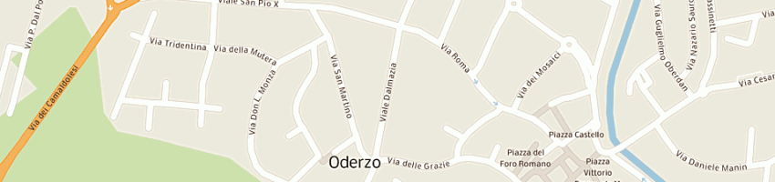 Mappa della impresa unita' locale socio sanitaria n9 a ODERZO