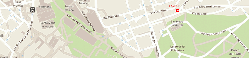 Mappa della impresa enoteca cavour a ROMA