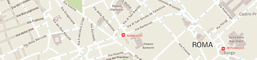 Mappa della impresa soc internazionale nuovi alberghi s p a a ROMA