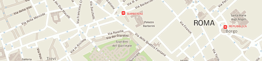 Mappa della impresa quattro fontane (srl) a ROMA