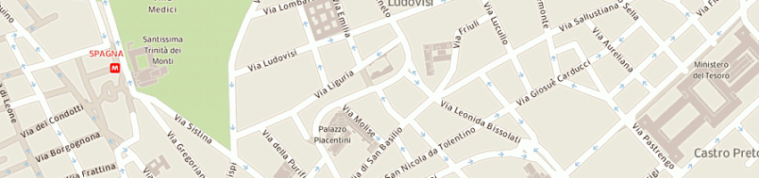 Mappa della impresa quadrante riqualificazione quadrante orientale spa a ROMA
