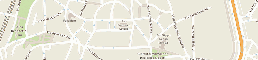 Mappa della impresa parrocchia sfrancesco saverio a ROMA