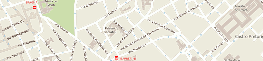 Mappa della impresa bar gino di giuseppe signorile sas a ROMA