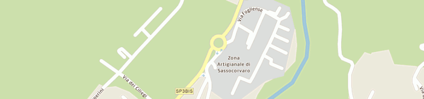 Mappa della impresa bsp di santini paolo e c snc a SASSOCORVARO