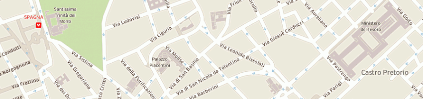 Mappa della impresa pierini valentina a ROMA