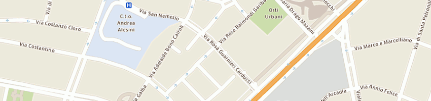 Mappa della impresa highlander's pub srl a ROMA