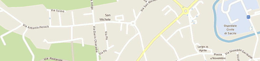 Mappa della impresa salone linea capelli di barriviera paola a SACILE