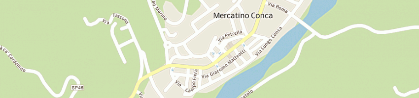 Mappa della impresa bustours autolinee (srl) a MERCATINO CONCA