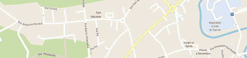 Mappa della impresa bar charlot di barazza roberto a SACILE