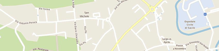 Mappa della impresa messineo dante a SACILE
