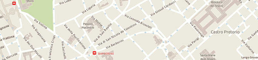 Mappa della impresa pontificio collegio germanico ungarico a ROMA