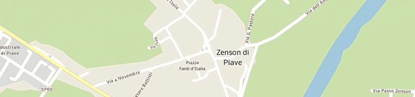 Mappa della impresa poste italiane spa a ZENSON DI PIAVE