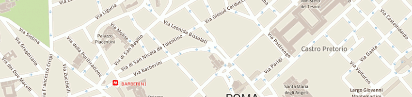 Mappa della impresa banca intesa spa a ROMA