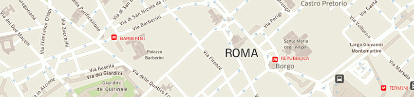 Mappa della impresa chiesa di altri culti valdese a ROMA