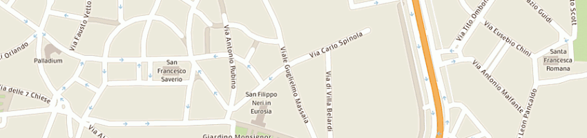 Mappa della impresa roma (research office in medicine and assistance) srl a ROMA