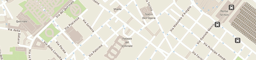 Mappa della impresa hotel dorica a ROMA