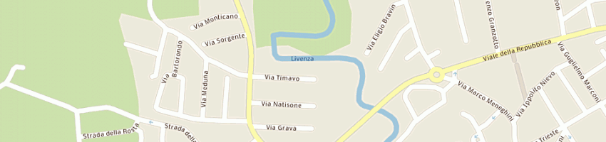 Mappa della impresa guzzonato michele a SACILE