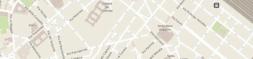 Mappa della impresa hotel saturnia srl a ROMA
