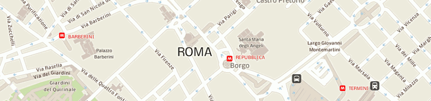 Mappa della impresa caffe terme a ROMA
