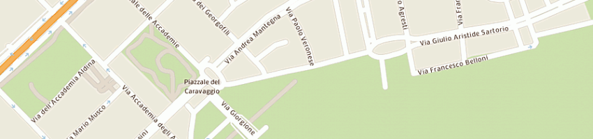 Mappa della impresa eur car service srl a ROMA