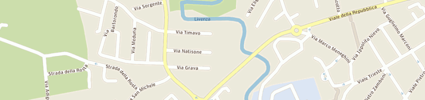Mappa della impresa zanette prefabbricati (srl) a SACILE