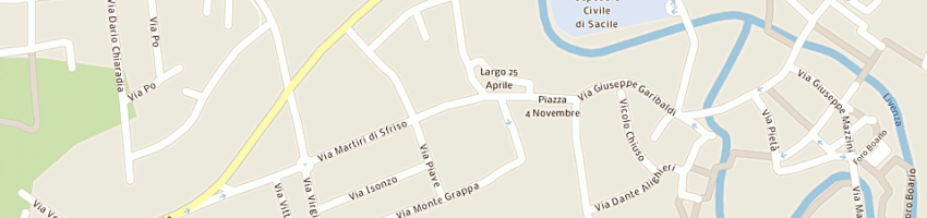 Mappa della impresa strano placido a SACILE