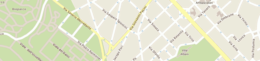 Mappa della impresa del greco maurizio a ROMA