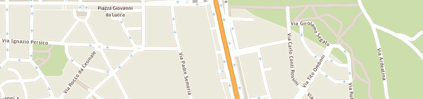 Mappa della impresa poltrone e sofa' srl a ROMA