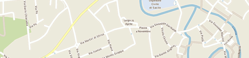 Mappa della impresa panificio rabito gianantonio e calzi maurizio snc a SACILE