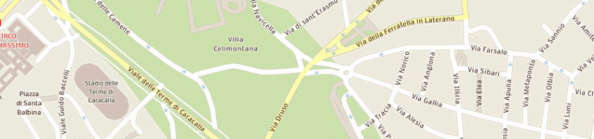 Mappa della impresa comune di roma servizio giardini a ROMA