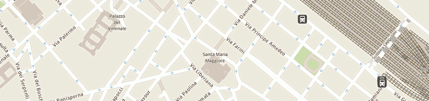 Mappa della impresa coserv italian group services a ROMA