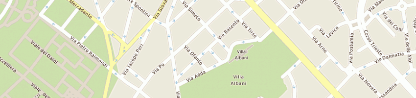 Mappa della impresa unione nazionale fra gli industriali dello zucchero a ROMA