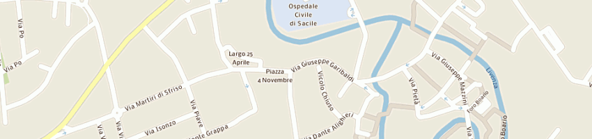Mappa della impresa avologno renato a SACILE