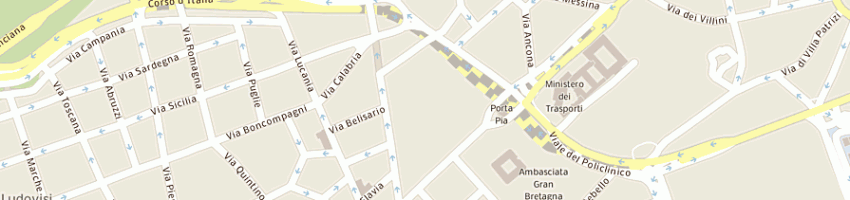 Mappa della impresa ambasciata presso la s sede francia a ROMA