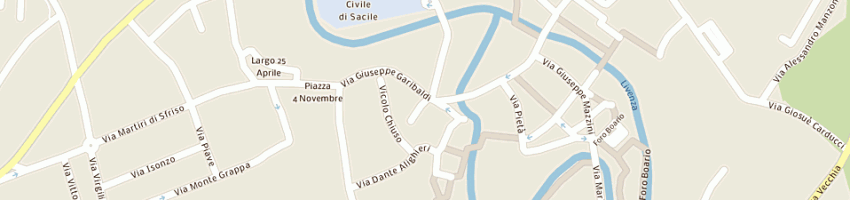 Mappa della impresa tomiet santa a SACILE