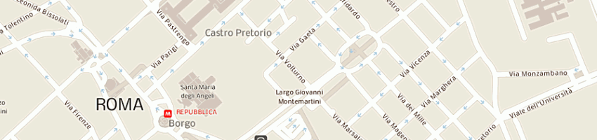 Mappa della impresa pensione bianca snc a ROMA