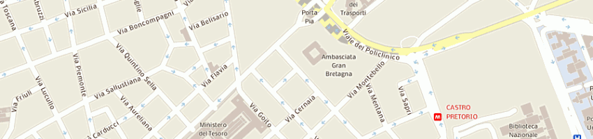 Mappa della impresa coophotels roma soc coop fra albergatori del lazio a rl a ROMA